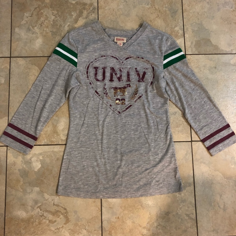 Girls Mossimo Long Sleeve Jersey Tee - Extra Small